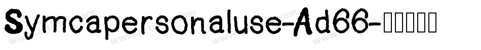 Symcapersonaluse-Ad66字体转换