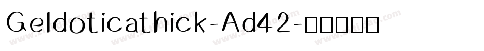 Geldoticathick-Ad42字体转换