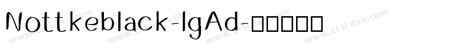 Nottkeblack-lgAd字体转换