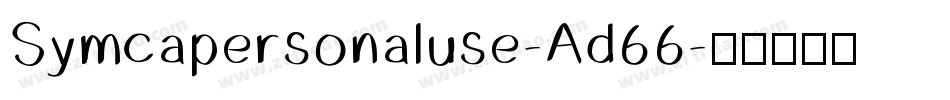 Symcapersonaluse-Ad66字体转换