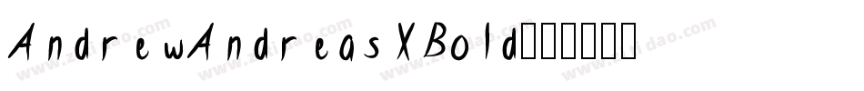 AndrewAndreasXBold字体转换