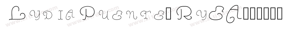 LydiaPuente-RyEA字体转换