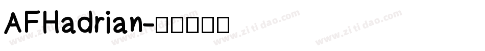 AFHadrian字体转换