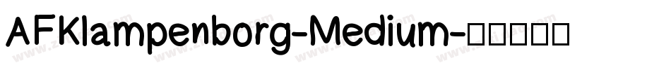 AFKlampenborg-Medium字体转换