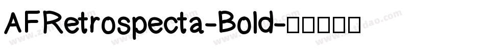 AFRetrospecta-Bold字体转换