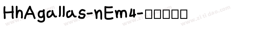 HhAgallas-nEm4字体转换
