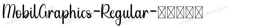 MobilGraphics-Regular字体转换