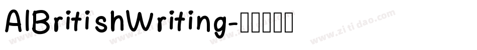 AIBritishWriting字体转换