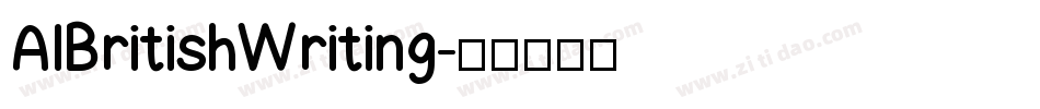AIBritishWriting字体转换