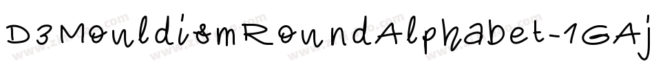 D3MouldismRoundAlphabet-1GAj字体转换