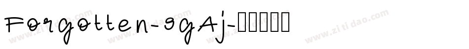 Forgotten-9gAj字体转换