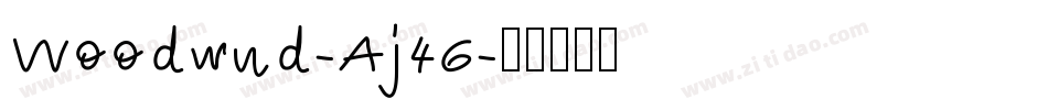 Woodwud-Aj46字体转换