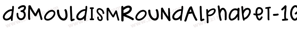 D3MouldismRoundAlphabet-1GAj字体转换
