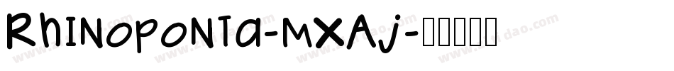 Rhinoponta-mXAj字体转换