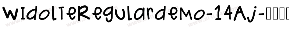 WidolteRegularDemo-14Aj字体转换