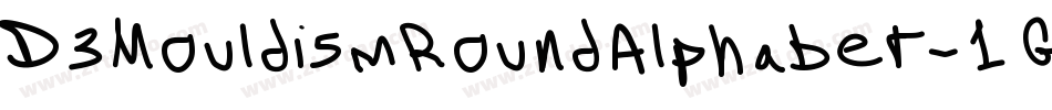 D3MouldismRoundAlphabet-1GAj字体转换