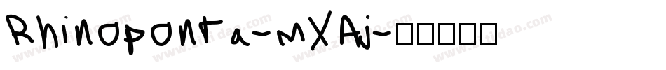 Rhinoponta-mXAj字体转换