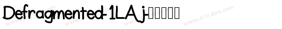 Defragmented-1LAj字体转换
