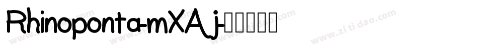 Rhinoponta-mXAj字体转换
