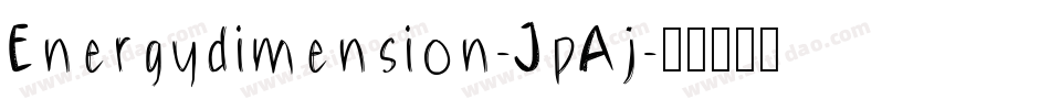 Energydimension-JpAj字体转换