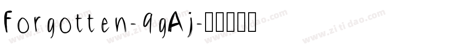 Forgotten-9gAj字体转换