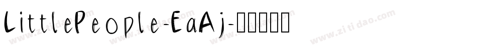 LittlePeople-EaAj字体转换