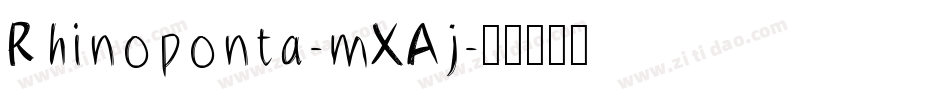 Rhinoponta-mXAj字体转换