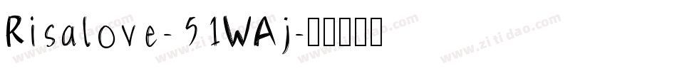 Risalove-51WAj字体转换