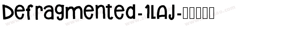 Defragmented-1LAj字体转换