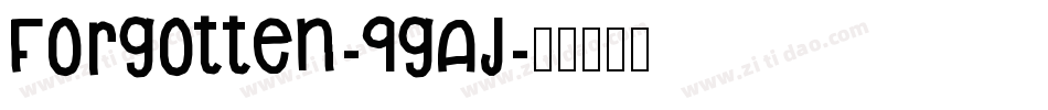 Forgotten-9gAj字体转换