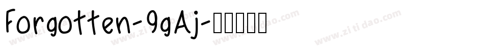 Forgotten-9gAj字体转换