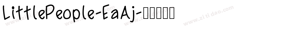 LittlePeople-EaAj字体转换