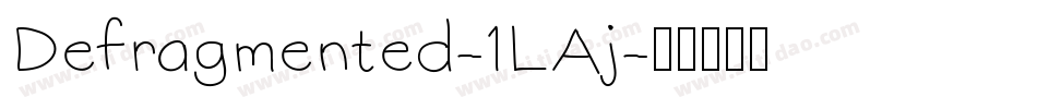 Defragmented-1LAj字体转换
