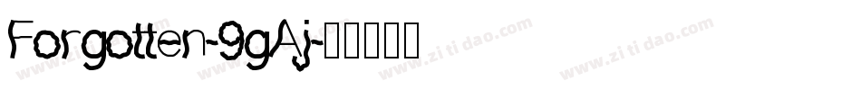 Forgotten-9gAj字体转换