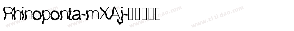 Rhinoponta-mXAj字体转换