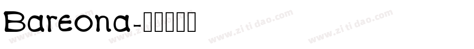 Bareona字体转换