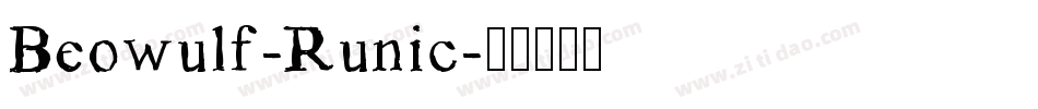 Beowulf-Runic字体转换