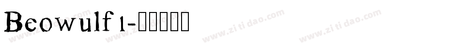 Beowulf1字体转换