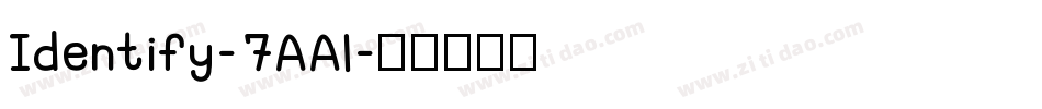 Identify-7AAl字体转换