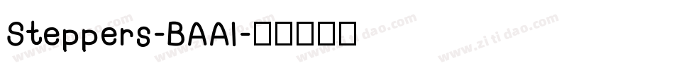 Steppers-BAAl字体转换
