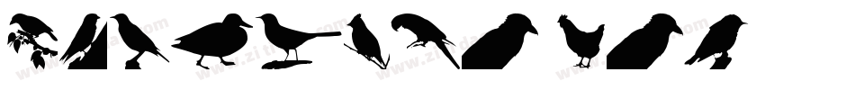 BirdsTwo-YOe2字体转换