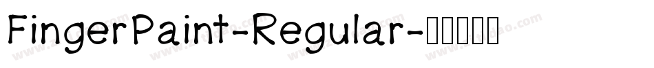FingerPaint-Regular字体转换