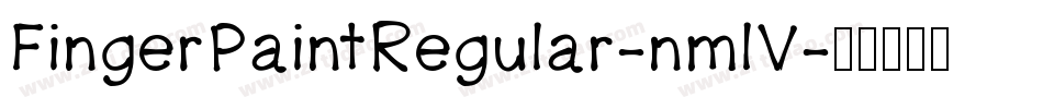FingerPaintRegular-nmlV字体转换
