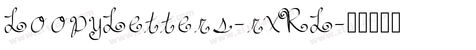 LoopyLetters-rxRL字体转换