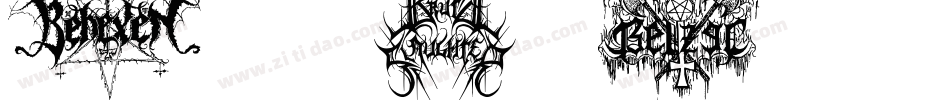 BlackMetalLogos-531x字体转换