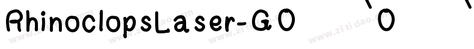 RhinoclopsLaser-GOOAm字体转换