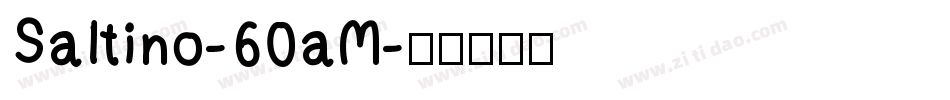 Saltino-60aM字体转换
