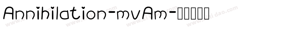 Annihilation-mvAm字体转换