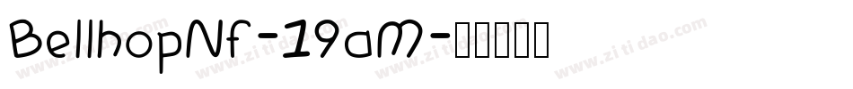 BellhopNf-19aM字体转换
