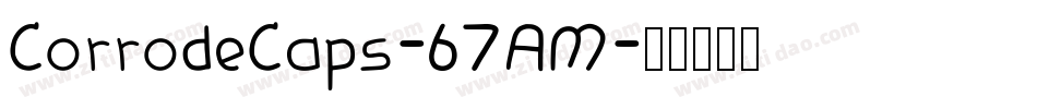 CorrodeCaps-67AM字体转换